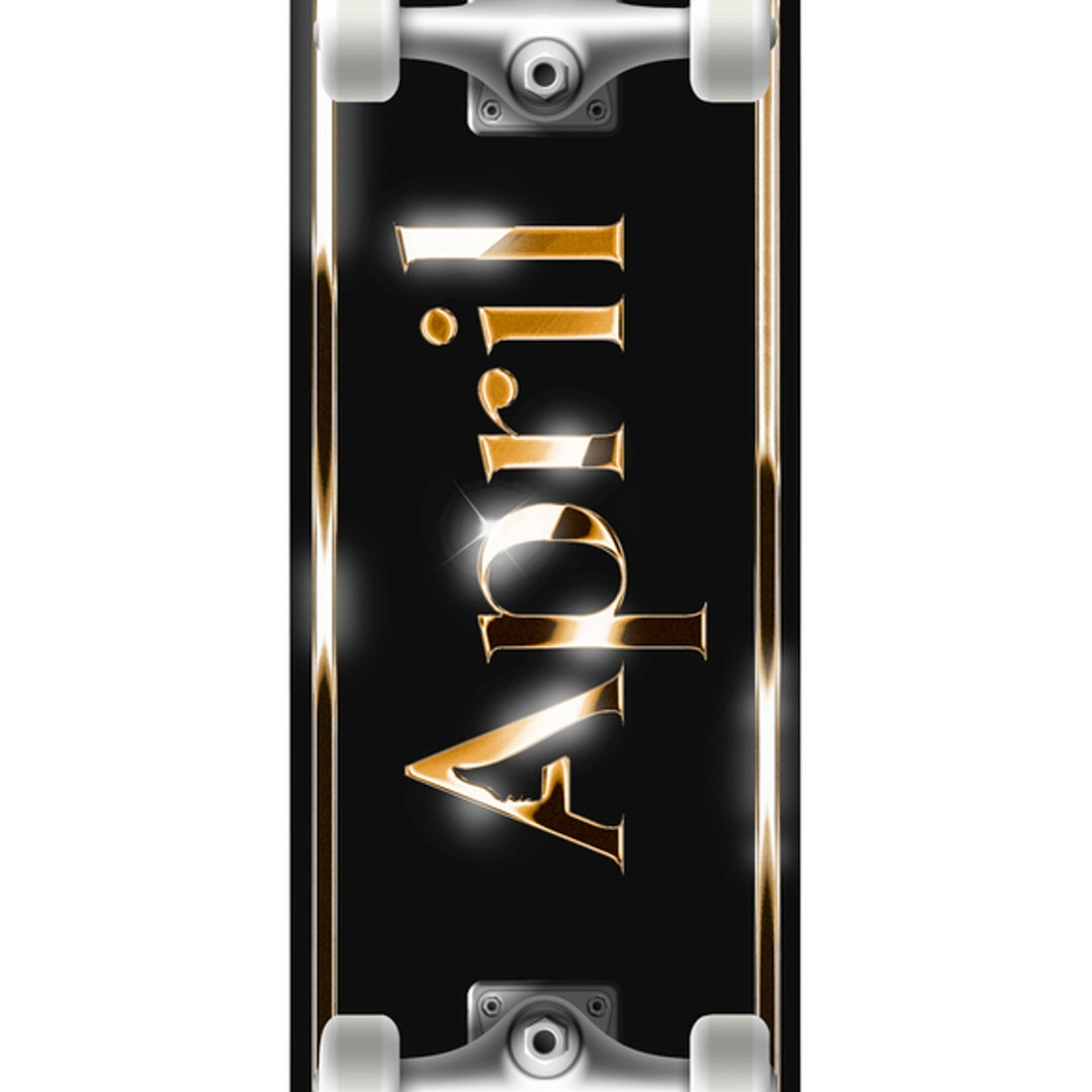 TEAM OG LOGO GOLDEN BLACK 7.0 キッズ コンプリートスケートボード スケボー コンプリート 完成組立品 セット
