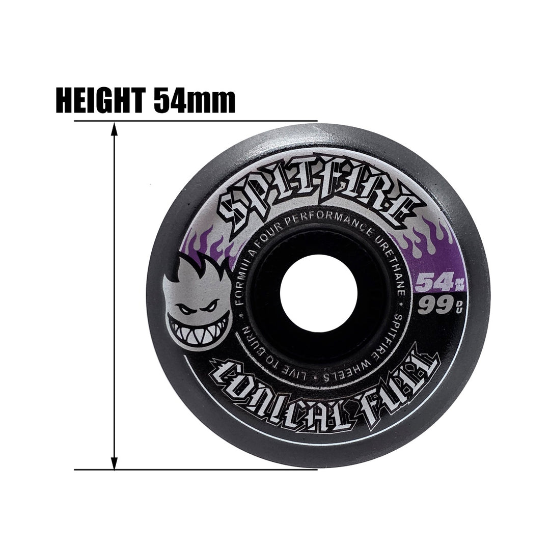 F4 99 CONICAL FULL BLACK 54mm スケートボード スケボー ウィール