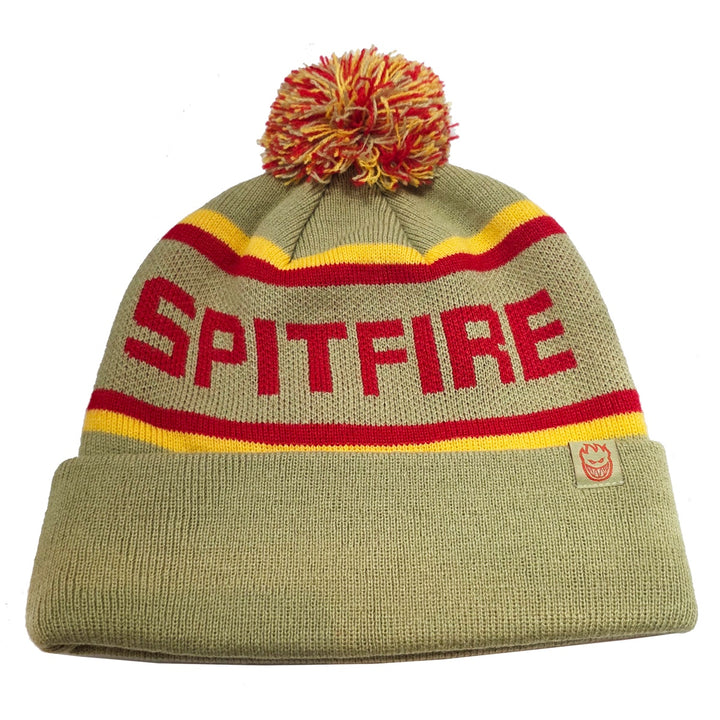 CLASSIC’87 FILL POM BEANIE (TAN/GOLD)
