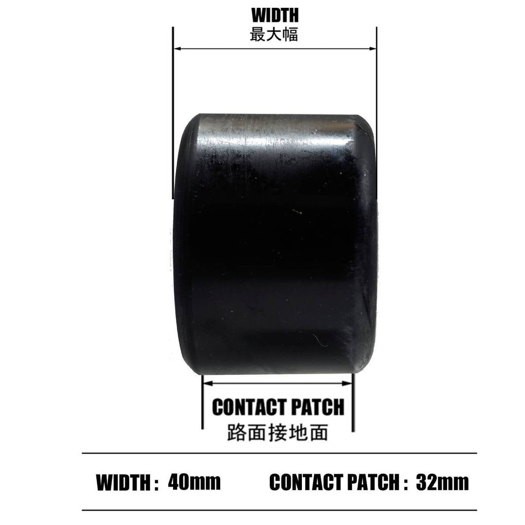 ATF ALL TERRAIN FORMURA ROUGH RIDERS BLACK 56mm 80A スケートボード スケボー ウィール