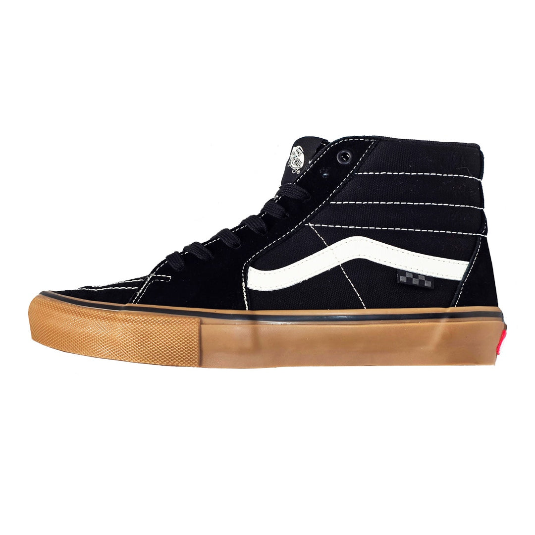 VANS SKATE SK8 HI (スケートハイ) BLACK/GUM/WHITE スケートボード スケボー シューズ スケシュー スニーカー 靴 メンズ