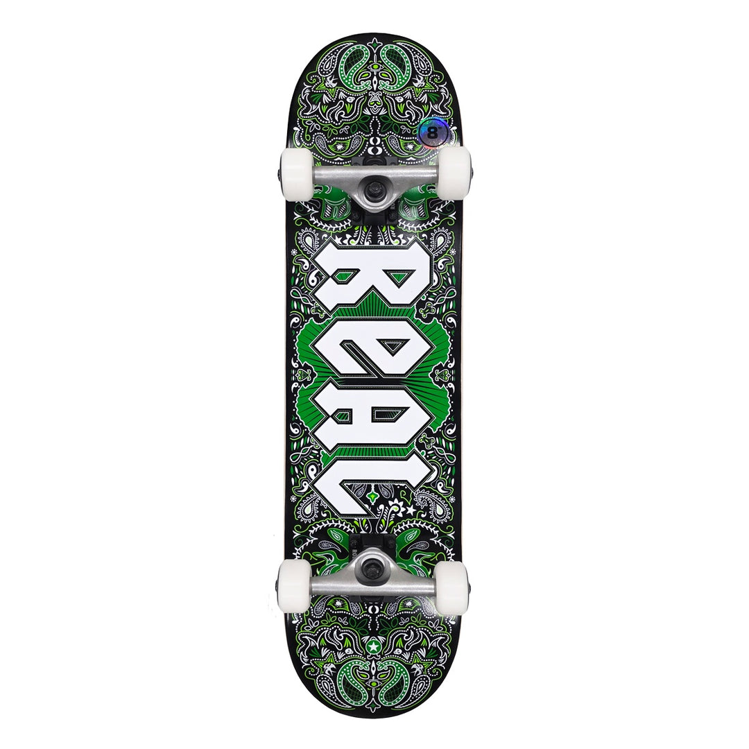 BANDANA GREEN 8.0 スケートボード スケボー コンプリート 完成組立品 セット