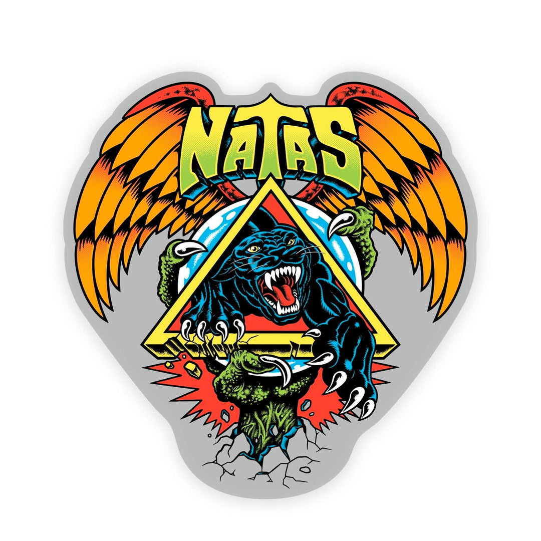 NATAS SC PANTHER 4.5inch スケートボード スケボー ステッカー シール