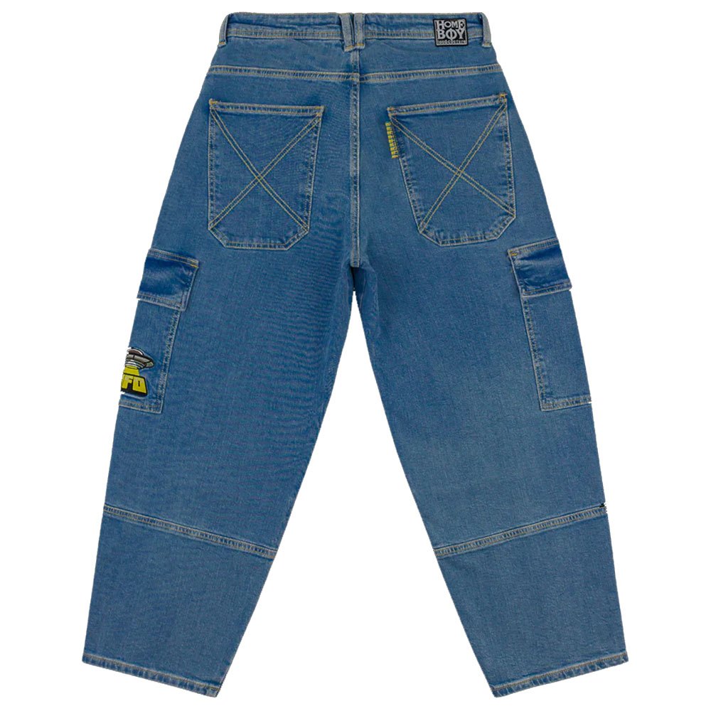 X-TRA UFO CARGO DENIM (WASHED BLUE) U1091-C01S01