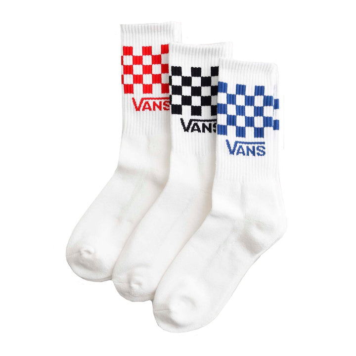 CLASSIC CHECK CHECK CREW WHITE (3PK) スケートボード スケボー キャップ メンズ クルーソックス 靴下 ソックス