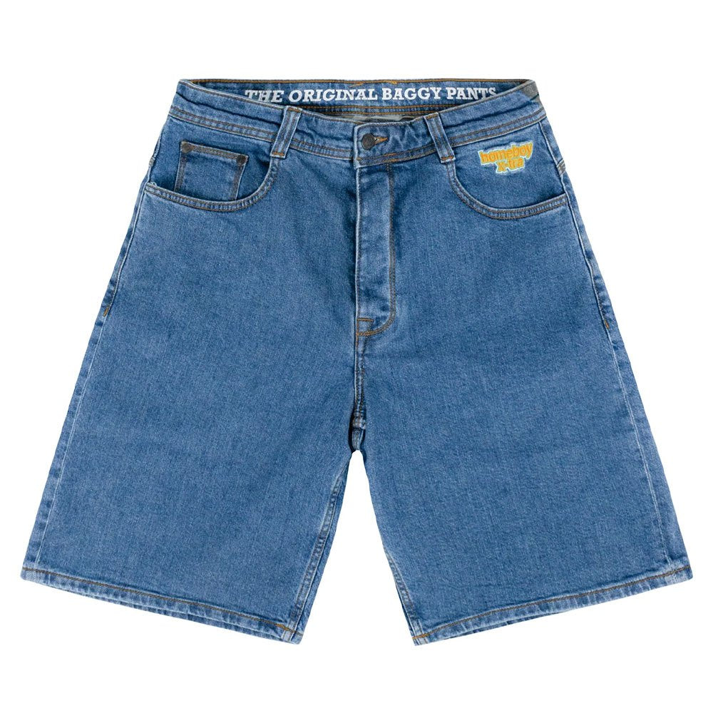 X-TRA MONSTER DENIM SHORTS (WASHED BLUE)  U1093-C01S01