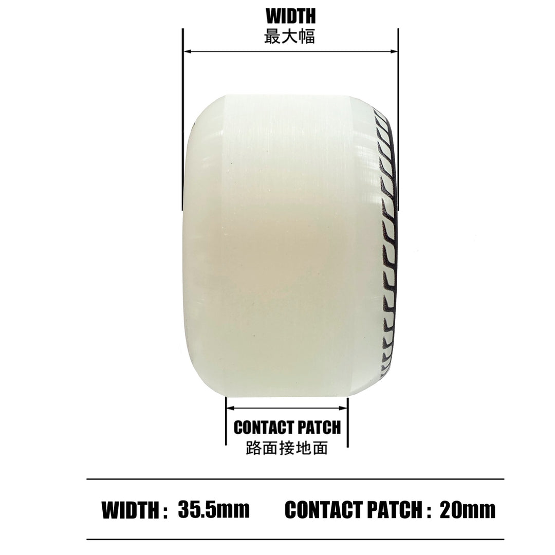 OJ SHIN SANBONGI NIMI COMBOS WHITE 54MM 99A スケートボード スケボー ウィール