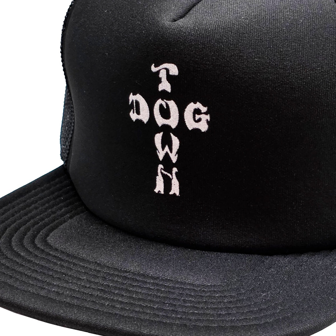 CROSS LETTER FLIP MESH HAT BLACK スケートボード スケボー キャップ メンズ アパレル 帽子