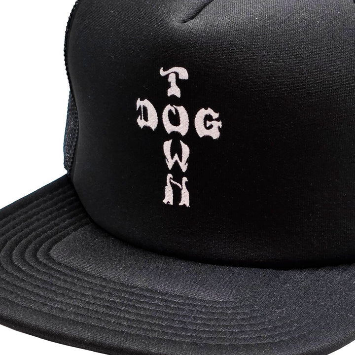 CROSS LETTER FLIP MESH HAT BLACK スケートボード スケボー キャップ メンズ アパレル 帽子