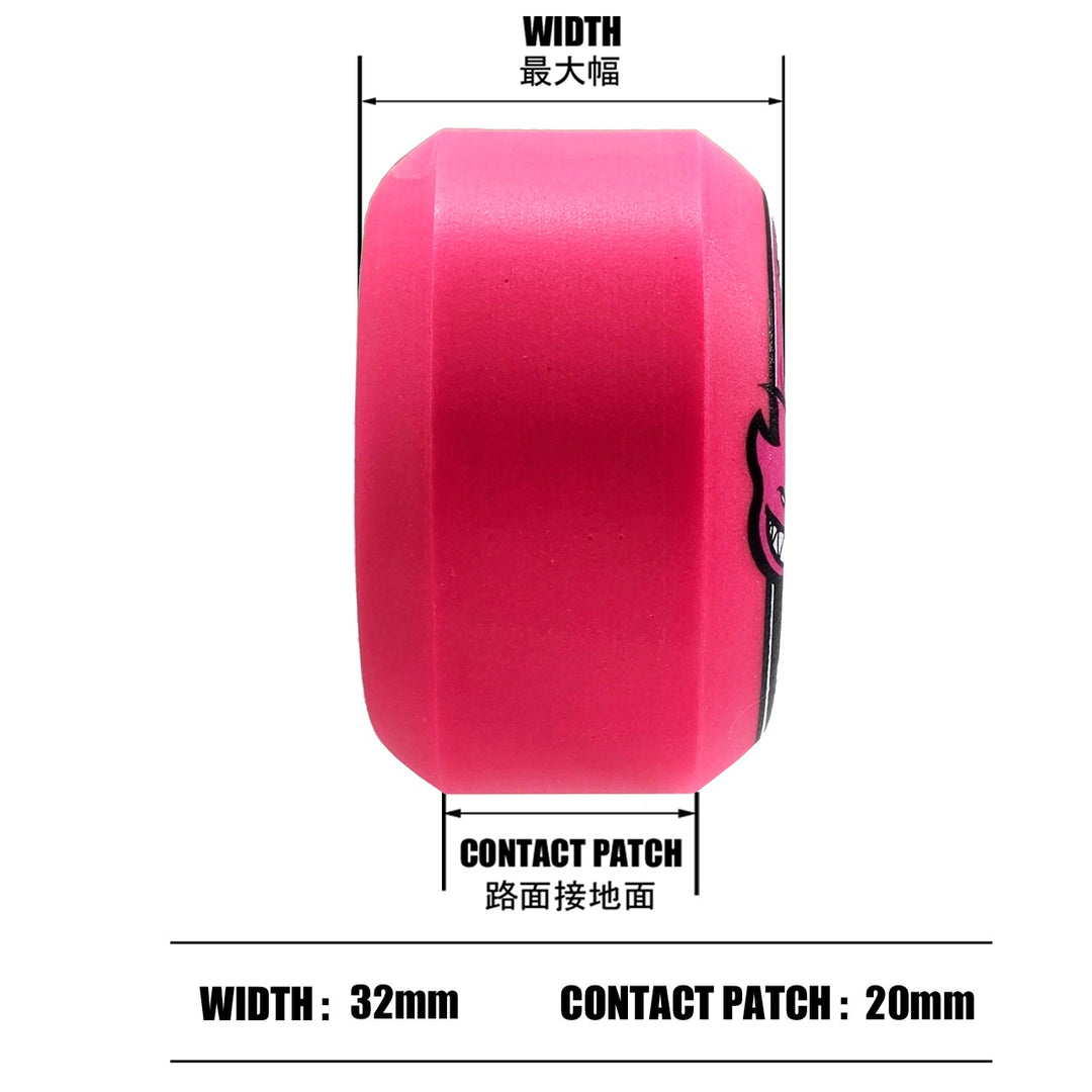 F4 99 DURO CONICAL PINK 53mm スケートボード スケボー ウィール