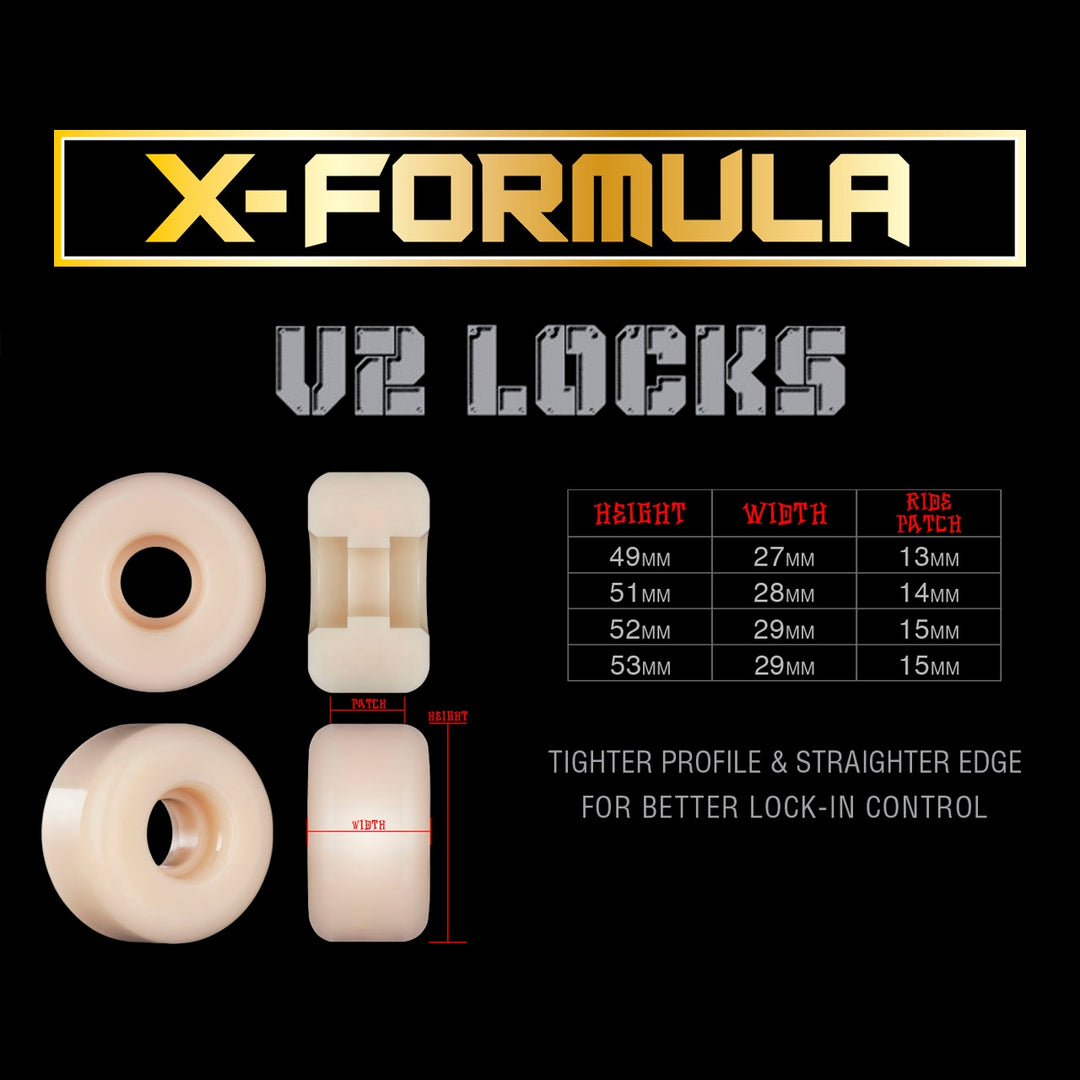 X-FORMULA PUDWILL FRYING EYES LOCKS V2 53mm 97A スケートボード スケボー ウィール