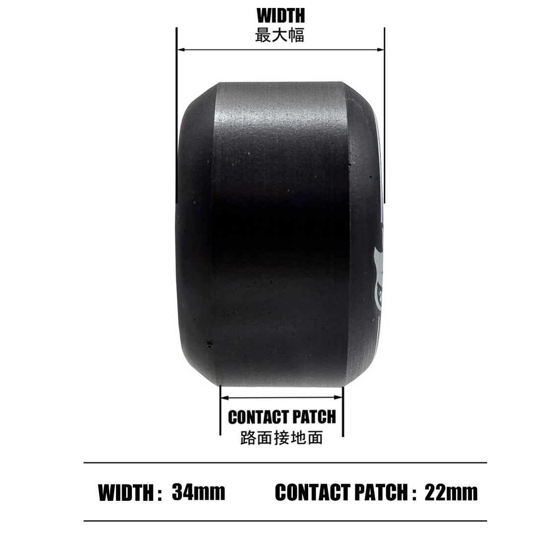 F4 99 CONICAL FULL BLACK 54mm スケートボード スケボー ウィール