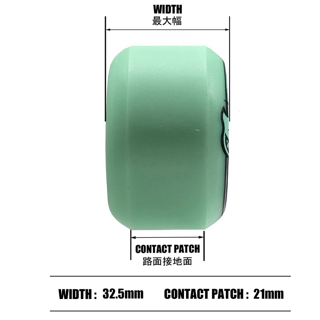 F4 99 CONICAL FULL TEAL 52mm スケートボード スケボー ウィール