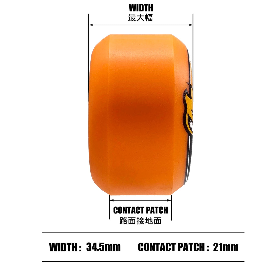 F4 99 DURO CONICAL ORANGE 55mm スケートボード スケボー ウィール