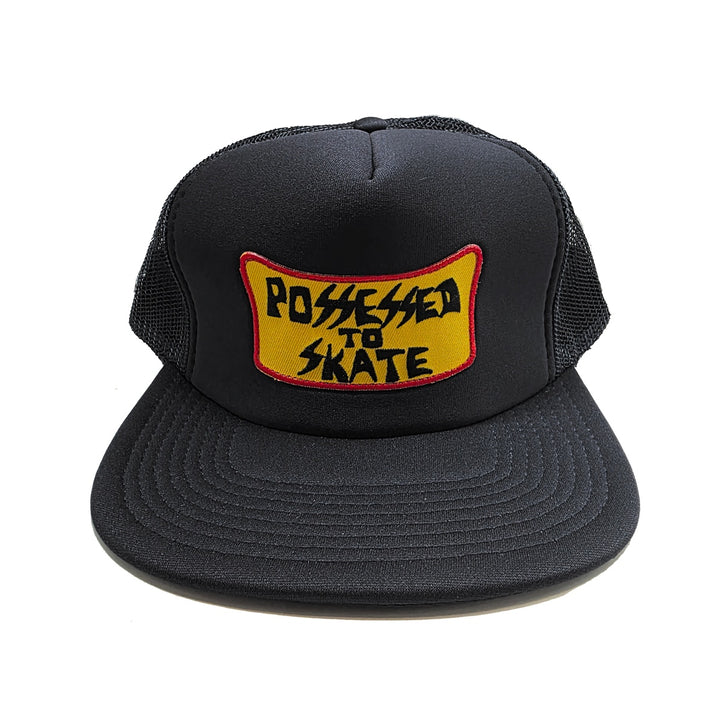 SUICIDAL POSSESSED TO SKATE PATCH MESH HAT BLACK スケートボード スケボー キャップ メンズ アパレル 帽子