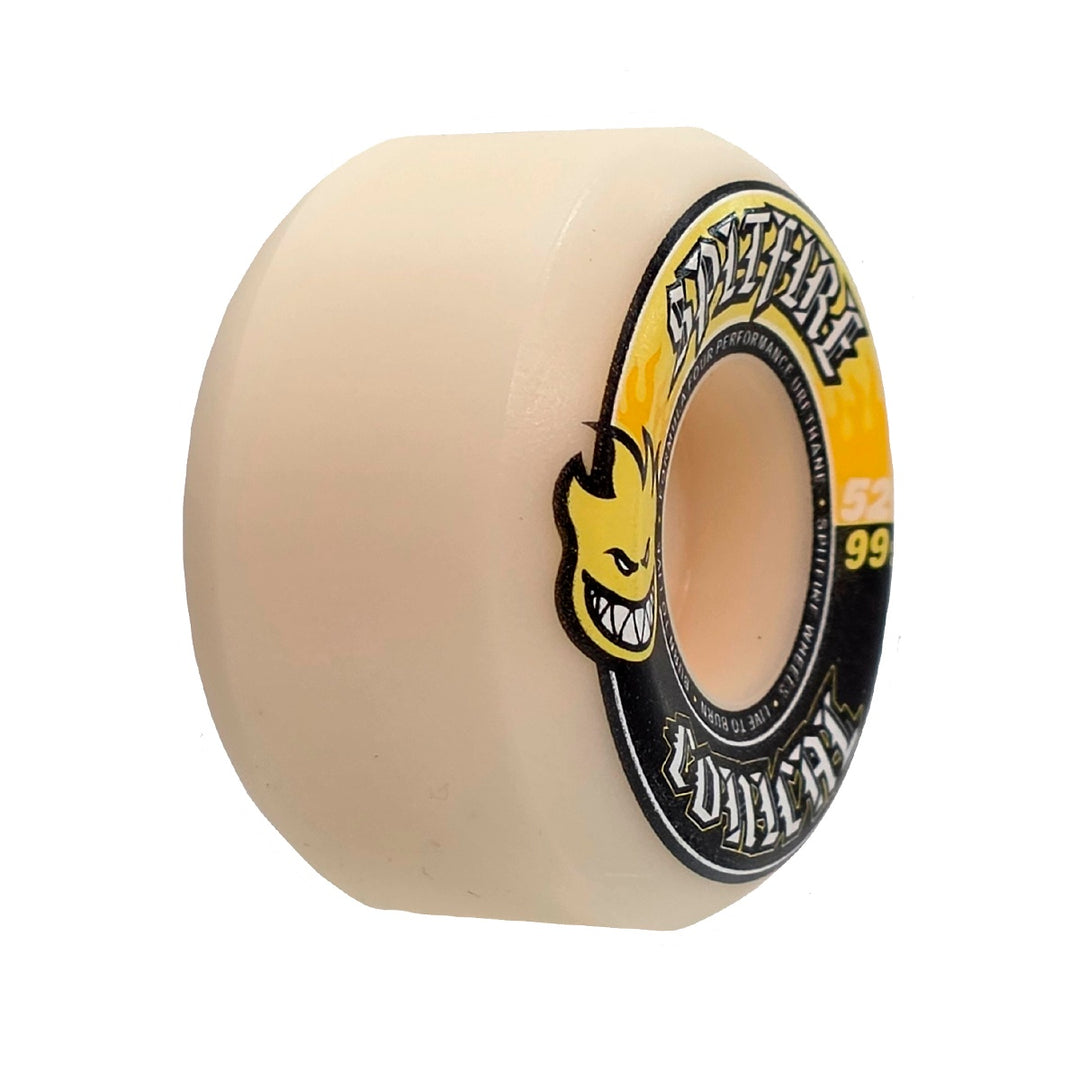 F4 99 DURO CONICAL YELLOW PRINT 52mm スケートボード スケボー ウィール