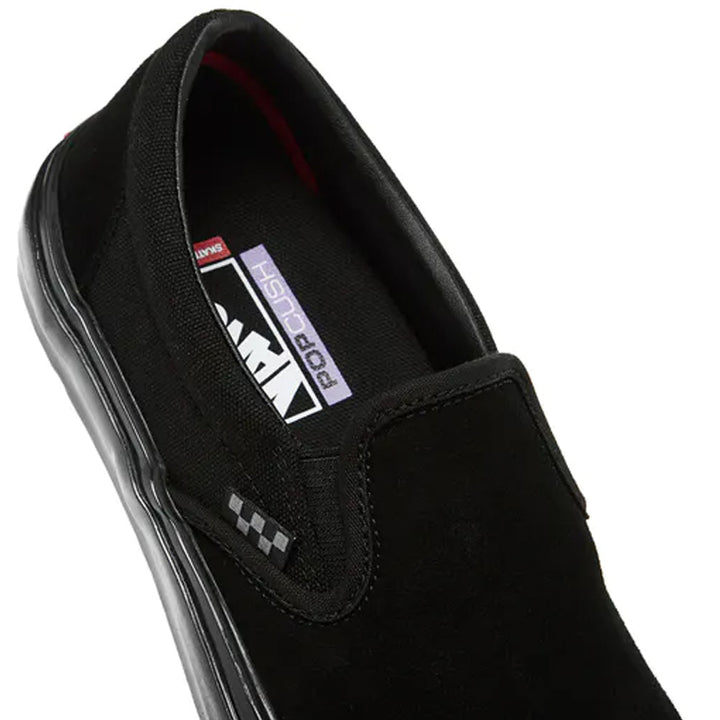 VANS SKATE SLIP-ON (スリッポン) BLACK/BLACK スケートボード スケボー シューズ スケシュー スニーカー 靴 メンズ