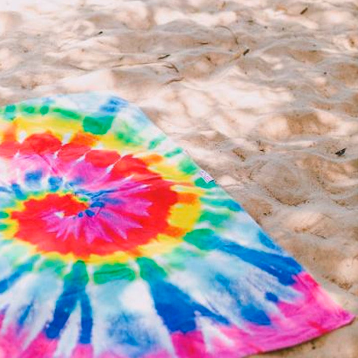 BEACH ECO TOWEL (TIEDYE RAINBOW)
