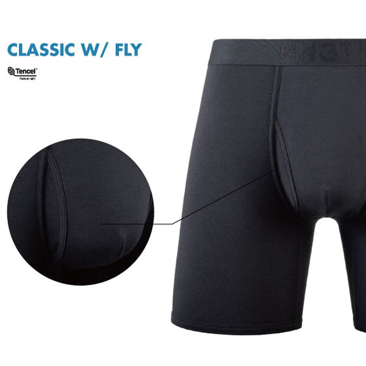 CLASSIC WITE FLY BOXER BRIEF ( BLACK/BLACK ) U0324-C01S01