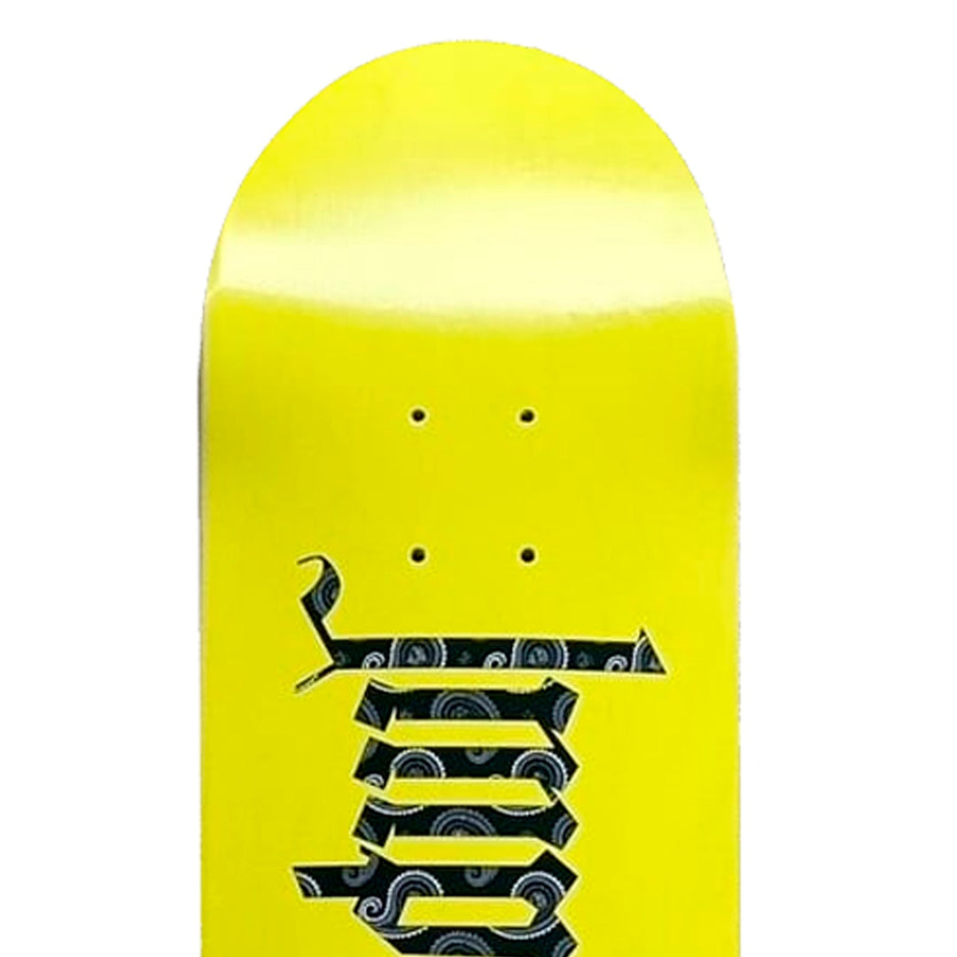 TEAM LOGO PAISLEY YELLOW FLAT 8.0 スケートボード スケボー デッキ