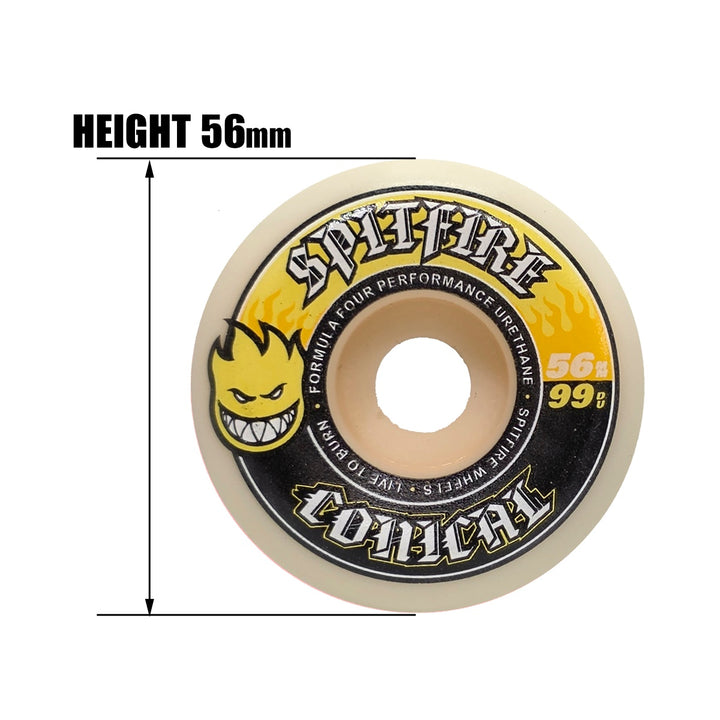 F4 99 DURO CONICAL YELLOW PRINT 56mm