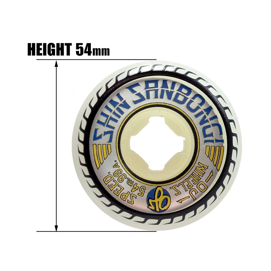 OJ SHIN SANBONGI NIMI COMBOS WHITE 54MM 99A スケートボード スケボー ウィール