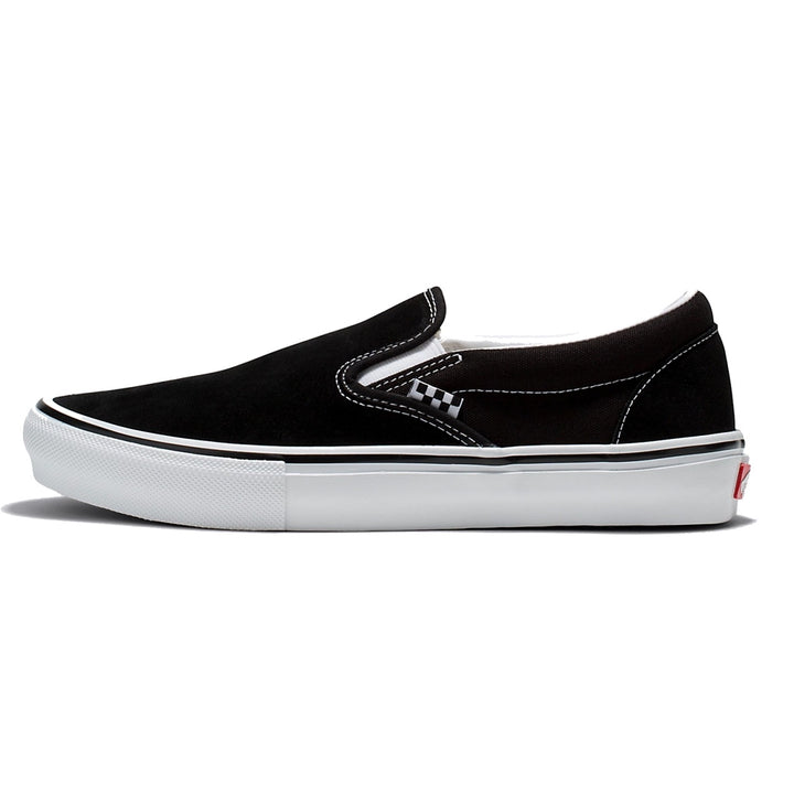 SKATE SLIP-ON (スリッポン) BLACK/WHITE スケートボード スケボー シューズ スケシュー スニーカー 靴 メンズ