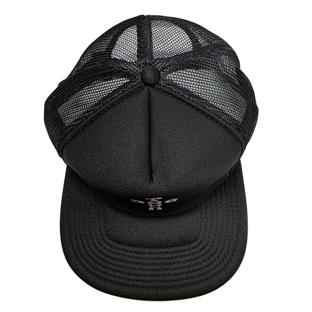 CROSS LETTER FLIP MESH HAT BLACK スケートボード スケボー キャップ メンズ アパレル 帽子