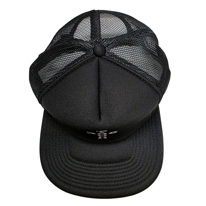 CROSS LETTER FLIP MESH HAT BLACK スケートボード スケボー キャップ メンズ アパレル 帽子