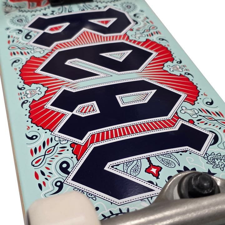BANDANA TEAL 7.75 キッズサイズ スケートボード スケボー コンプリート 完成組立品 セット