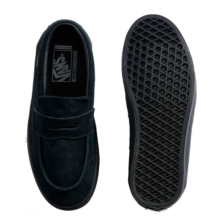 VANS SKATE LOAFER SUEDE スケート ローファー スエード BLACK/BLACK