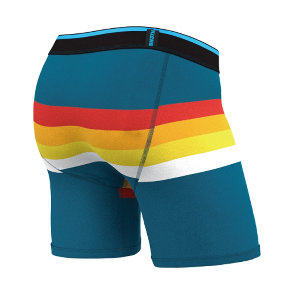 CLASSIC BOXER BRIEF PRINT ( RETROSTRIPE TEAL )