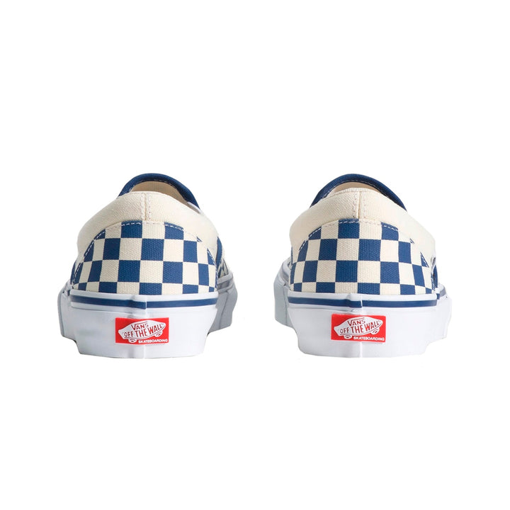 VANS SKATE SLIP-ON スリッポン BLUE CHECKERBOARD スケートボード スケボー シューズ スケシュー スニーカー 靴 メンズ