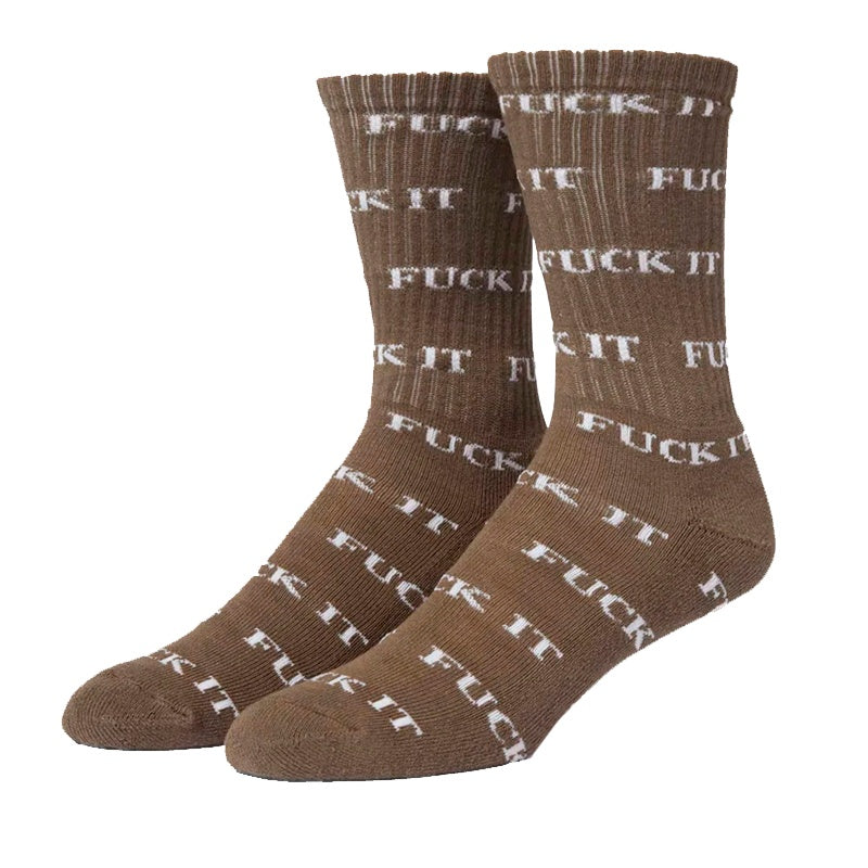 VARIETY BROWN 3 PACK SOCKS U0649-C01S01