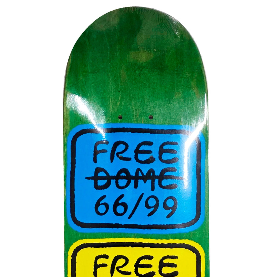 TEAM STACKED LOGO BULE/YELLOW/GRAY 8.0 スケートボード スケボー デッキ