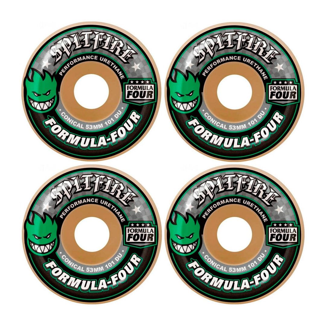 F4 101 DURO CONICAL GREEN PRINT 53mm