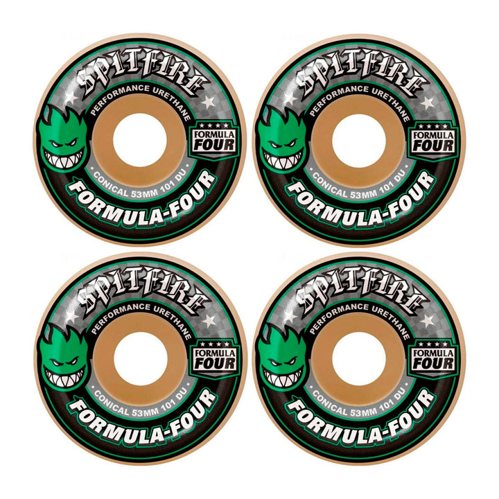 F4 101 DURO CONICAL GREEN PRINT 53mm