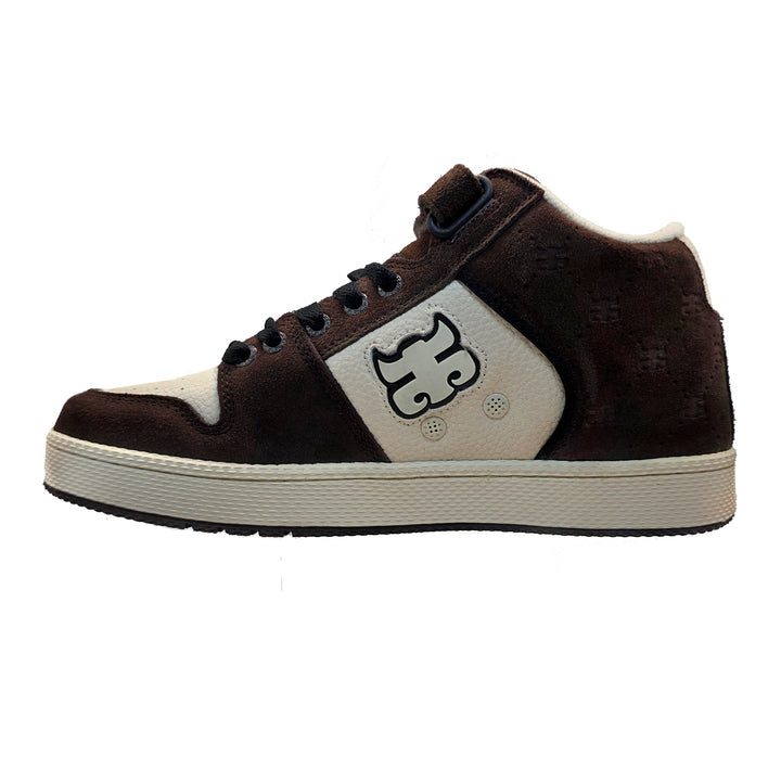 GRASSHOPPER EMBOSSED BROWN SUEDE