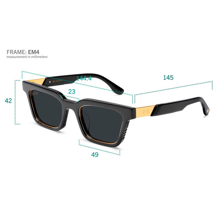 9FIVE x Arts Rec EM4 SAVANNA Sunglasses イーエムフォー/サバンナ/ブラック/オリーブ