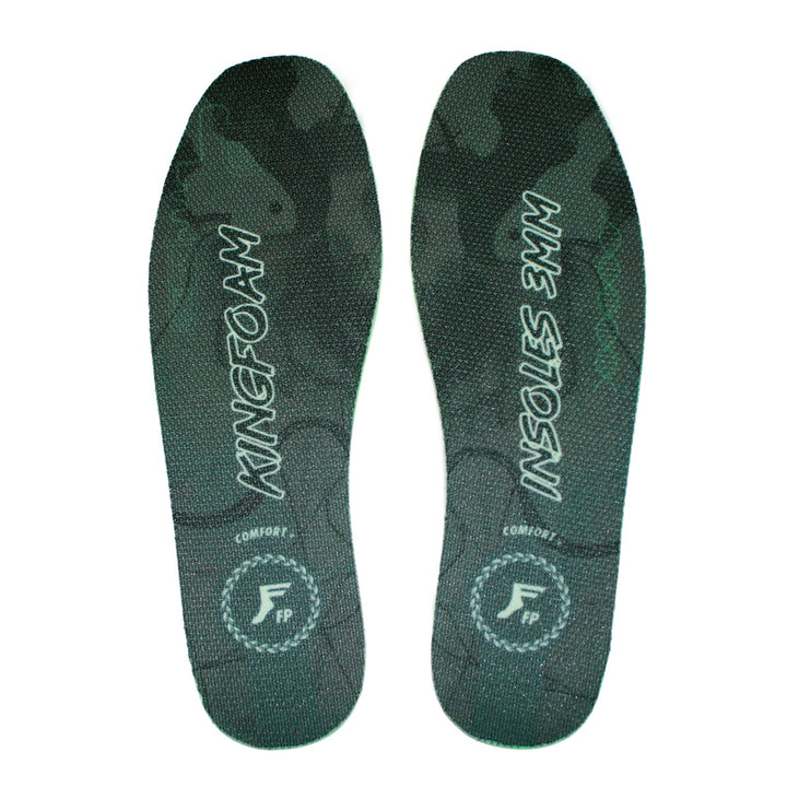 KINGFOAM FLAT INSOLES CUTTING TYPE BLACK CAMO/WHITE 3mm スケートボード スケボー インソール ソール