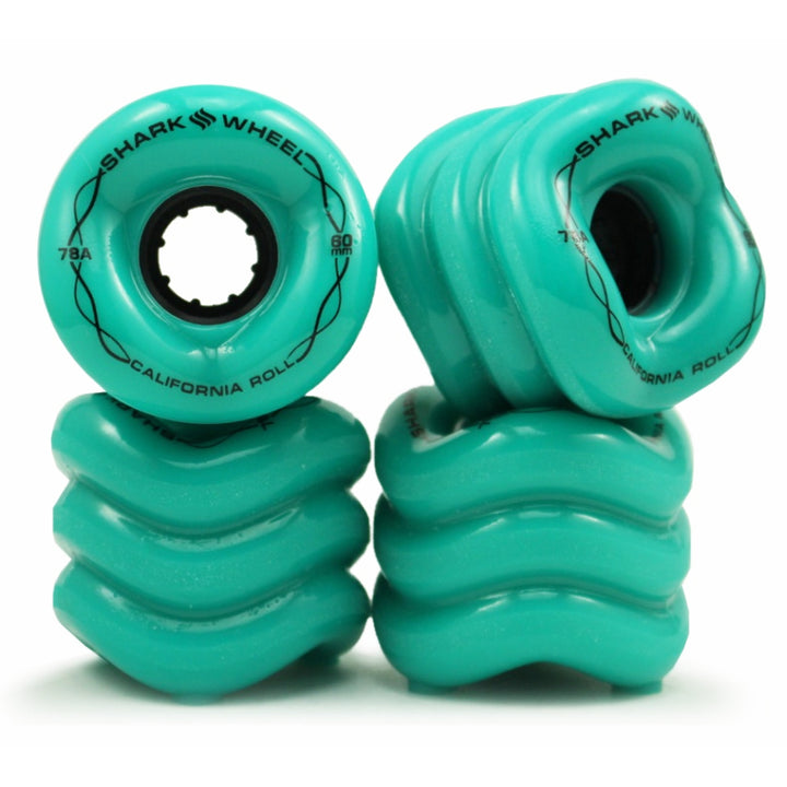 CALIFORNIA ROLL 60mm 78A TURQUOISE/BLACK