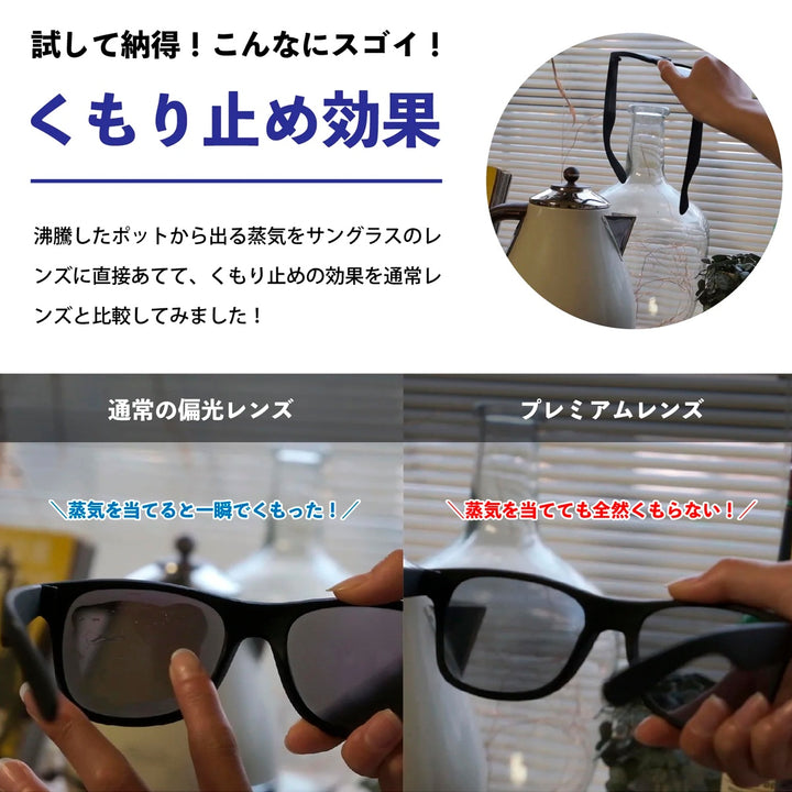 LOCO Black Soft with Fire X Gunmetal Mirror 日本製プレミアム防曇偏光レンズ vidg00530