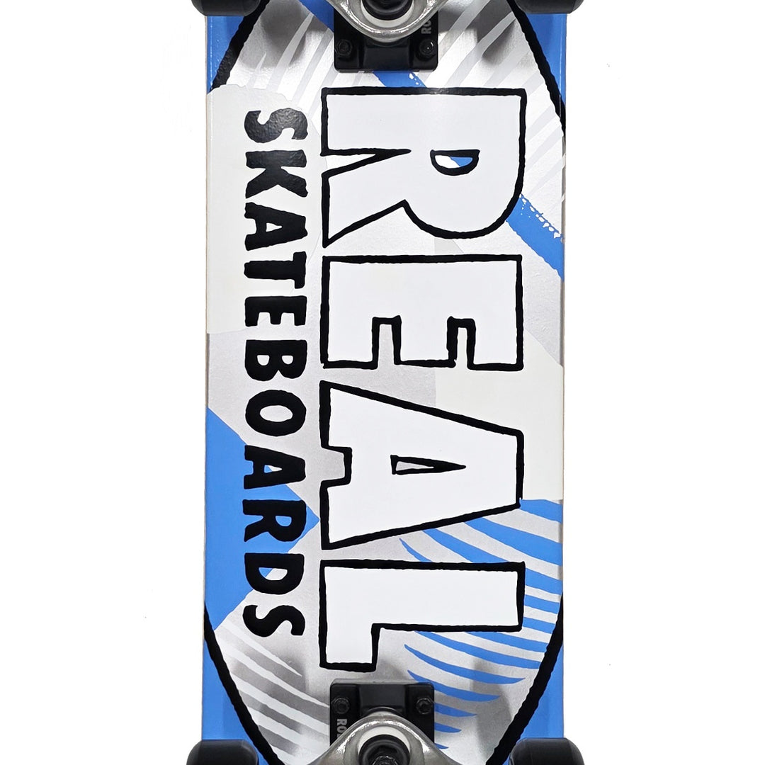 HATCHED OVAL BLUE 7.3 キッズサイズ スケートボード スケボー コンプリート 完成組立品 セット