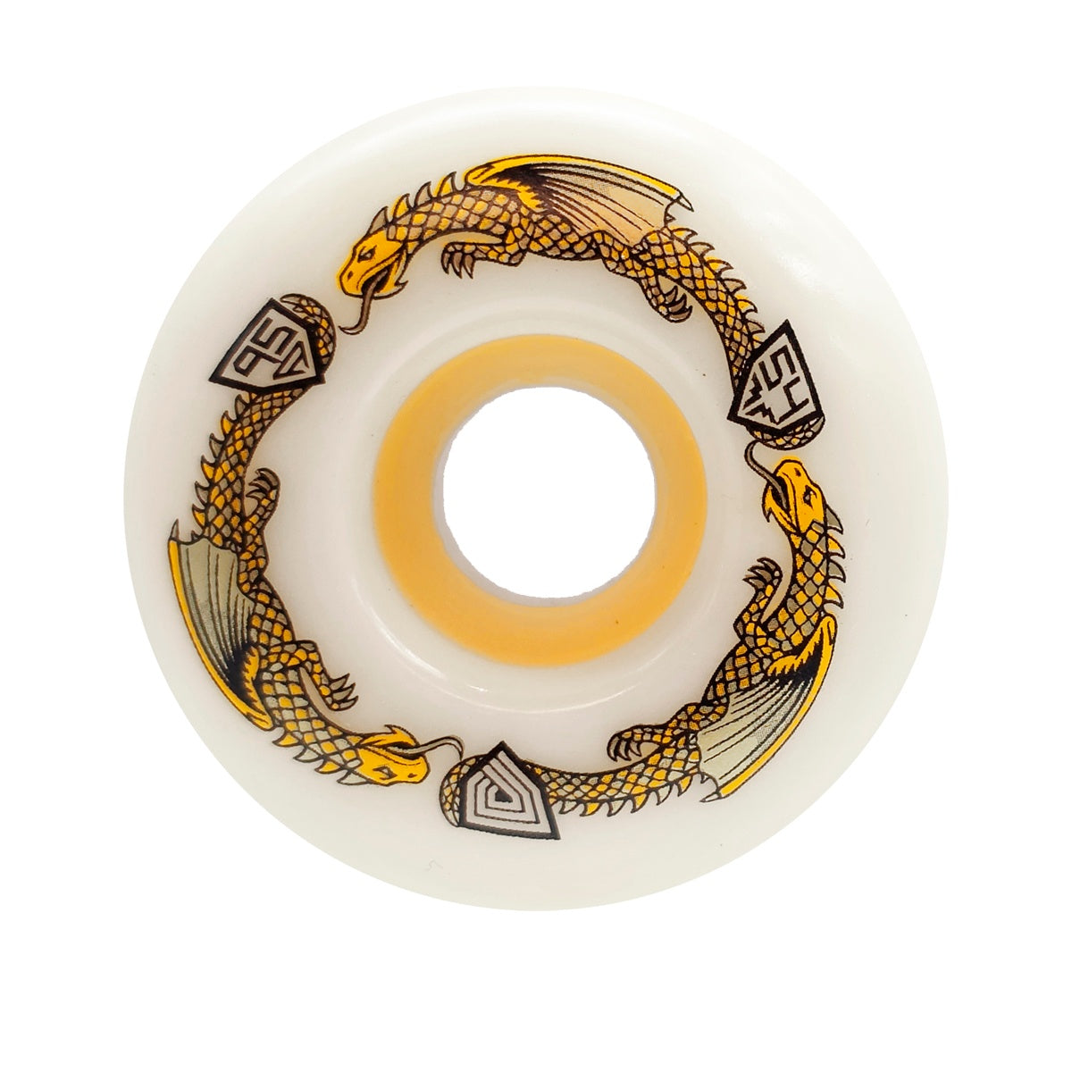 POWELL DRAGON FORMULA YELLOW 54mm×34mm 95A スケートボード スケボー