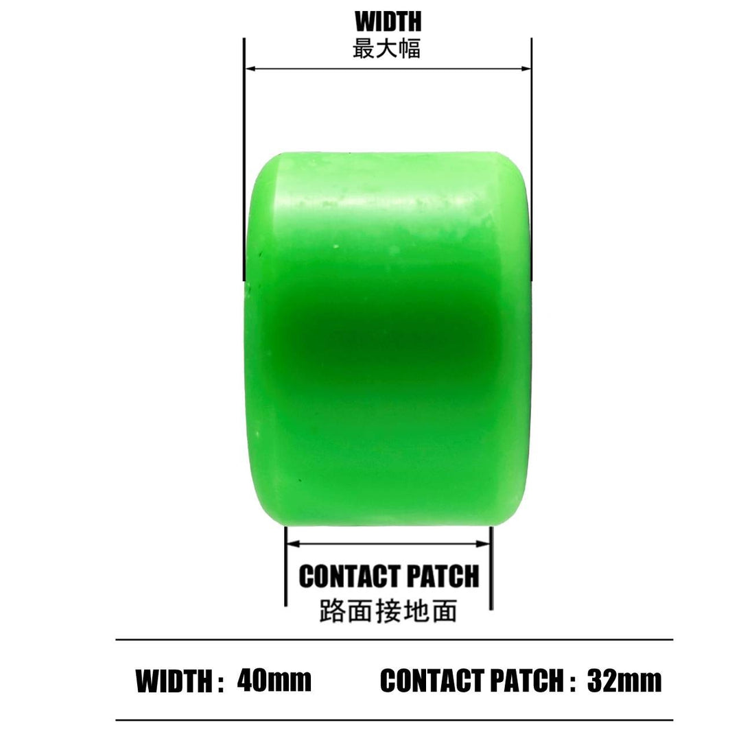ATF ALL TERRAIN FORMURA ROUGH RIDERS GREEN 56mm 80A スケートボード スケボー ウィール