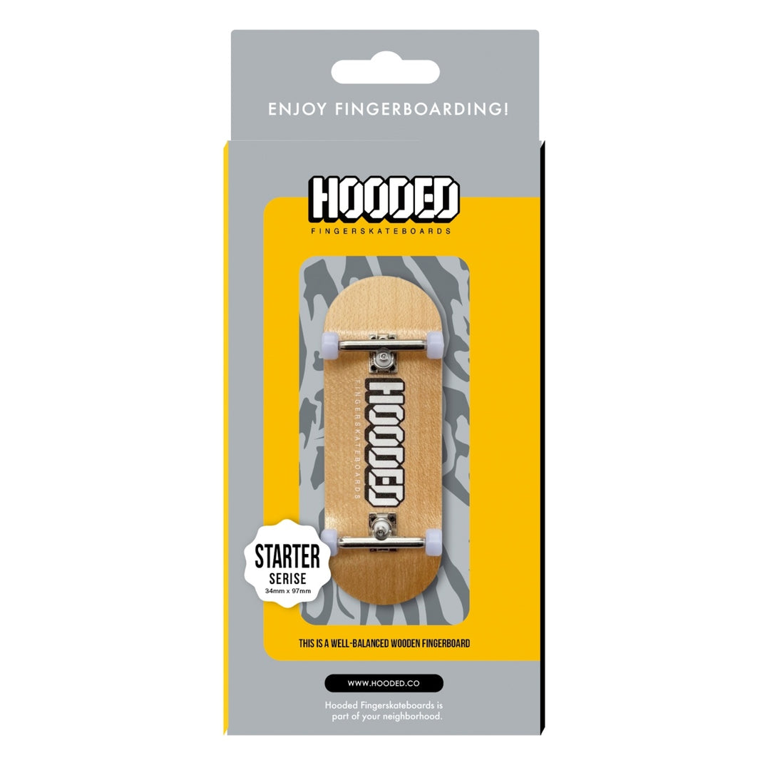 【指スケ】HOODED STARTER COMPLETE フィンガースケートボード (NATURAL-MAPLE)