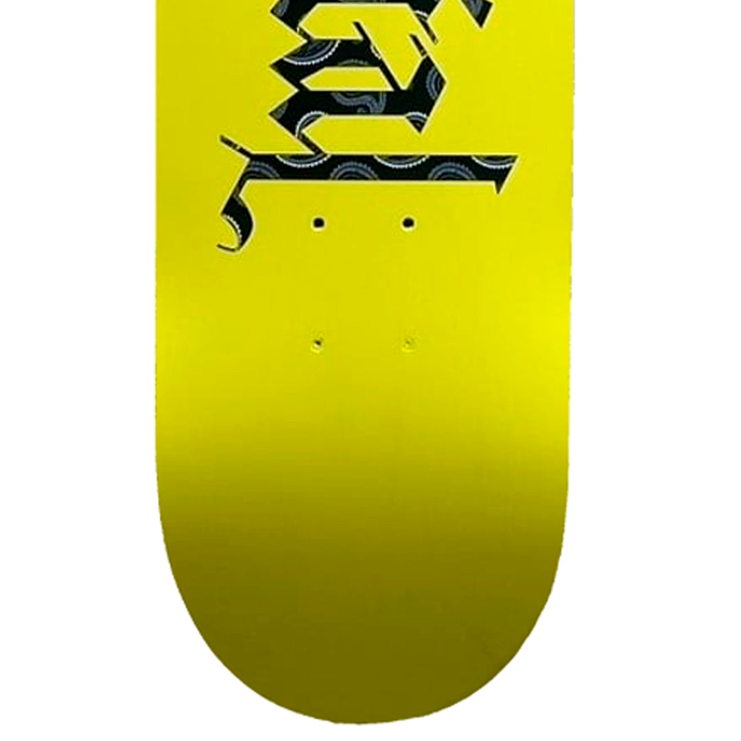 TEAM LOGO PAISLEY YELLOW FLAT 8.0 スケートボード スケボー デッキ