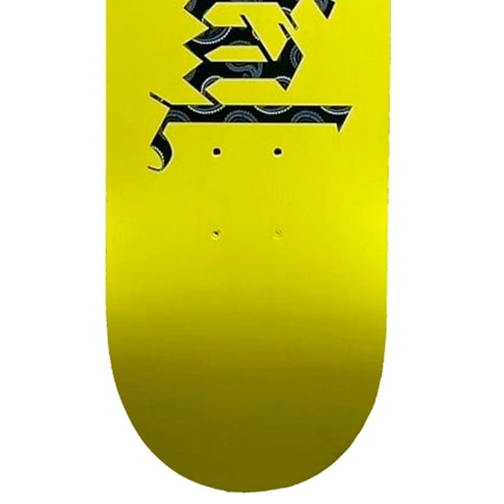 TEAM LOGO PAISLEY YELLOW FLAT 8.0 スケートボード スケボー デッキ