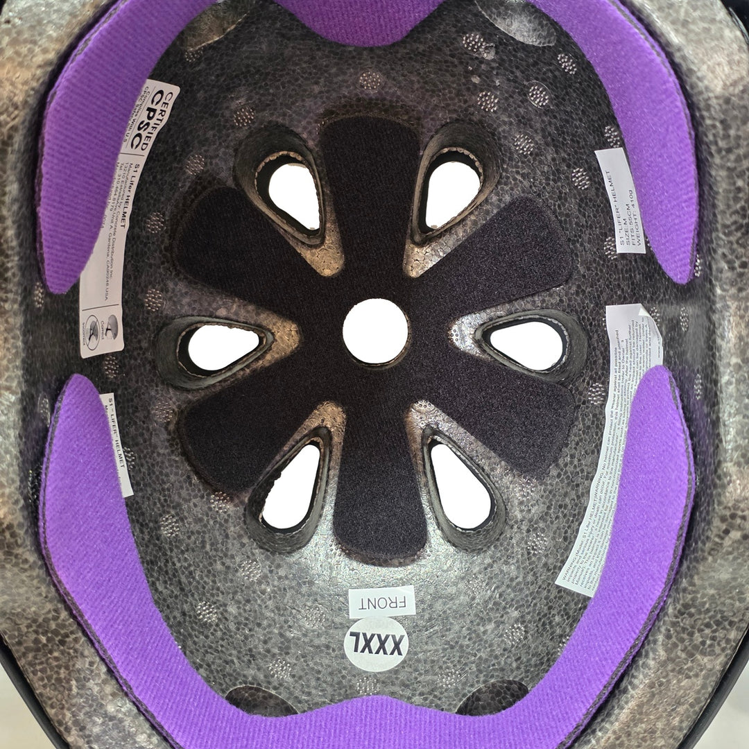 S1 LIFER HELMET SIZING LINER PURPLE XXXLサイズ 2mm スケートボード スケボー ヘルメット ライナー