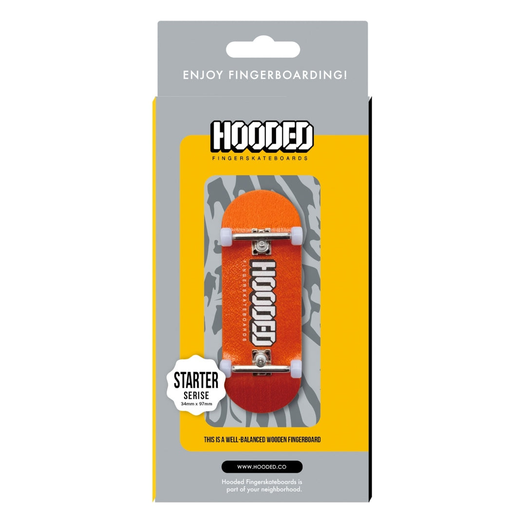 【指スケ】HOODED STARTER COMPLETE フィンガースケートボード (SUNSET-ORANGE)